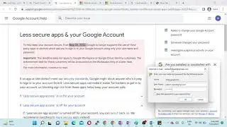 Google Remove Less Secure App Access || How to Configure Outlook for gmail ?