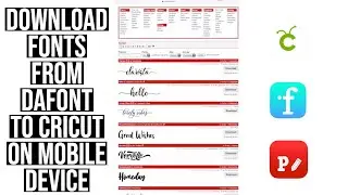 HOW TO DOWNLOAD FONTS FROM DAFONT TO CRICUT DESIGN SPACE ON A MOBILE DEVICE | IPHONE/IPAD & ANDROID