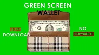 Green Screen WALLET I DOLLAR I NO COPYRIGHT I NO TEXT I Free Download 