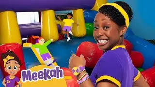 Meekahs Bouncy Castle Obstacle Course! | Educational Videos for Kids | Blippi and Meekah Kids TV