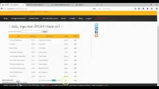 bWAPP Lesson 2- SQL Injection (POST Search)