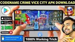 Father of GTA 5 | How to download codename crime city open world game in android