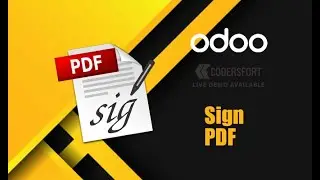 How to add signature to pdf using odoo | odoo Sign PDF| add Signature on PDF Reports in odoo