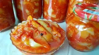 Лечо с кабачком. Салат на зиму, цыганка готовит. Gipsy cuisine.