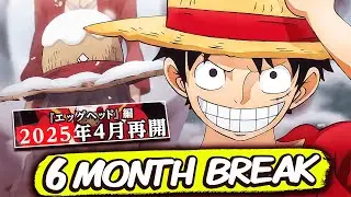 One Piece Will be Taking The LONGEST Break it EVER Has For The Anime...