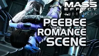 Mass Effect Andromeda - Peebee Romance Scene in Zero-G