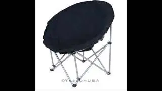 New Large Folding Moon Chair Saucer Padded Comfort Lounge Bedroom Garden Furniture Seat Opt