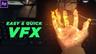 After Effects Basic VFX Tutorial | Hand Fire VFX | Free Project File