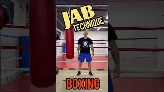 Boxing techniques. Jab training. 