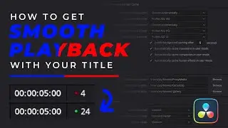 Get real time playback with your titles Davinci Resolve