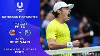 Taylor Fritz v Alex de Minaur Extended Highlights | United Cup 2024 Group C