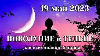ДЕНЕЖНОЕ НОВОЛУНИЕ в ТЕЛЬЦЕ ♉️ 19 мая 2023 ✨ Прогноз для всех знаков Зодиака