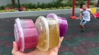 Parkta Slime Bulma Oyunu Oynadık Aslı Yaren Ve Arkadaşları Simli Slayım Oynadılar.