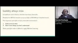 Dr. Neeraj Kashyap - Machine Learning