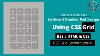 CSS Grid Layout (Keyboard Number Pad Design) | HTML & CSS