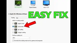 How To Fix NVIDIA Control Panel Scaling Greyed Out (Scaling Mode & Aspect Ratio Not Working)