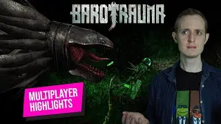 Barotrauma multiplayer highlights with abyssal monsters and subscribers