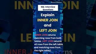 Mastering SQL Inner Joins: Unlock the Power of Relational Databases! SQL Interview questions #sql