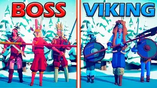 BOSS UNITS TEAM vs MEGA VIKING TEAM - Totally Accurate Battle Simulator | TABS