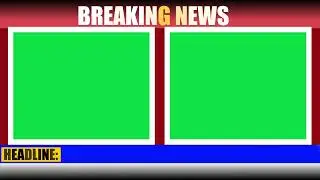 Green screen breaking news video footage ||Nocopyright animation video