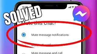 HOW TO MUTE MESSAGES FROM ANY CHAT FOR 24 HOURS ON MESSENGER