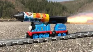 Rocket powered Thomas and Friends Toy Train !!