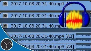 OBS Studio 112 - How to Extract Multiple Audio Tracks from OBS + Audacity - Audio Tracks not Showing