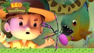 🕷️ SPOOKY ANIMALS! 🐾 Vampire Bat, Snake, Reptiles & More! | Leo the Wildlife Ranger | Kids Cartoons