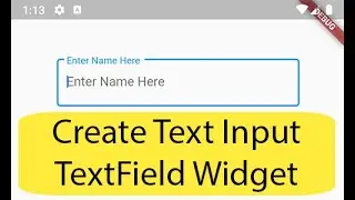 Flutter Full Tutorial For Beginner | Creating and Styling a Text Field for Text | Lecture 8.15