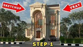 Sketchup Modeling House (Step 1)