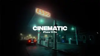 GAS STATION at 2 AM - CINEMATIC VIDEO iPhone 15 Pro