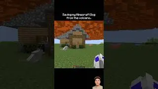 Saving my Minecraft Dog from the volcano #minecraft #animation