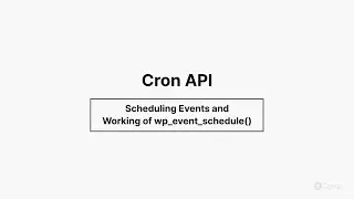 Cron API - Scheduling Events_Working of wp_event-schedule