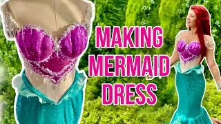 Making Ariel inspired costume little mermaid dress | by Yaffie Dreams Designer Aleks Ponomareva