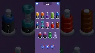 Nuts Sort Master Level 416 Solution Walkthrough Without Any Undo