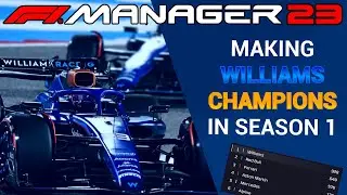 Williams Winning the Championships in Season 1 - Full Season - F1 Manager 2023