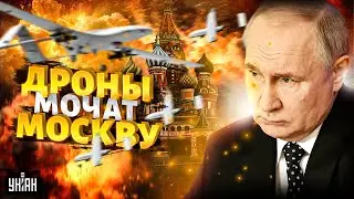 Кошмарные ВЗРЫВЫ: вся РФ под ударом! Дроны мочат Москву и Питер: хит-парад прилетов / Матрешка