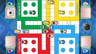 Ludo game in 4 players | Ludo King 4 players | Ludo gameplay 