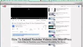 How To Embed Youtube Videos into WordPress - Tutorial