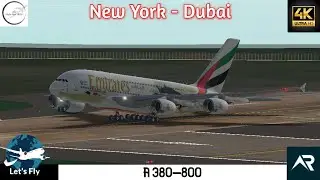 Emirates A380-800 | New York (JFK) to Dubai (DXB) | Full Flight | RFS- Real Flight Simulator