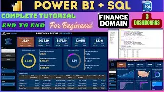 Power BI Complete Tutorial | Power BI Project | Bank Loan Analysis | Finance Domain 