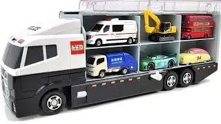 13 Type Tomica Cars ☆ Tomica opening and put in big convoy!