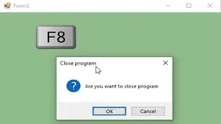 How to Use keyboard key to close program using keydown event in C#