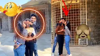 Closing Girls Eyes And Kissing Prank On Girl's 🤩||funny prank video || Onpublicprank