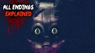 FNAF Into The Pit ALL ENDINGS EXPLAINED