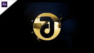 Golden Particle Logo Animation | Adobe AfterEffects