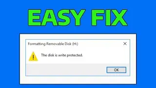 How To Remove Write Protection (The Disk Write is Protected)