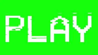 glitch play pause green screen
