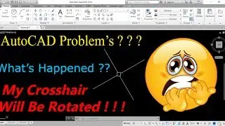 How to Rotate Crosshair In AutoCAD / SNAPANG Command /AutoCAD Tips & Tricks