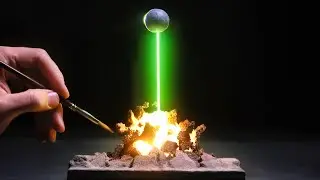 Realistic Death Star Super Laser | DIY Craft Diorama Build